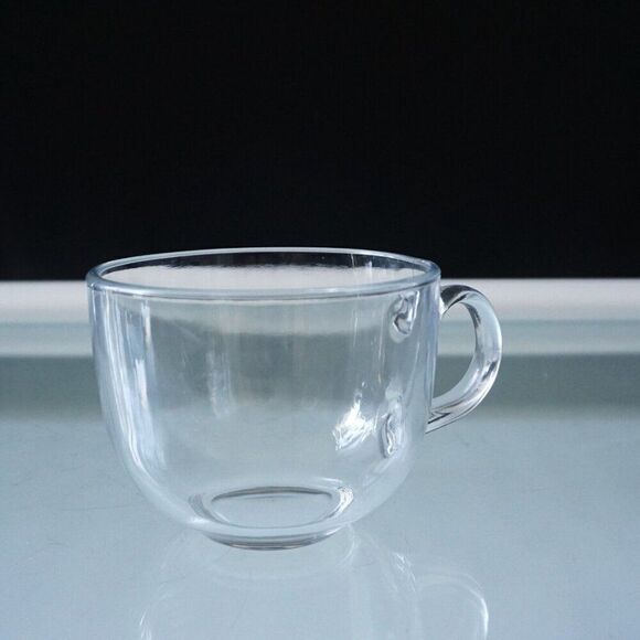 12 oz Coffee Mug Tempered Clear Glassware Tea Soup Coffee - Picture 1 of 5